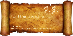 Firling Zelmira névjegykártya